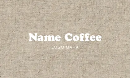 背景がナチュラルな古紙やヴィンテージ生地のカフェ喫茶店のおしゃれなカフェポイントカードCSC-002A