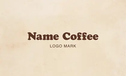 背景がナチュラルな古紙やヴィンテージ生地のカフェ喫茶店のおしゃれなスタンプトカードドC