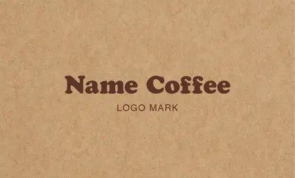 背景がナチュラルな古紙やヴィンテージ生地のカフェ喫茶店のおしゃれなカフェポイントカードCSC-002M