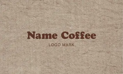 背景がナチュラルな古紙やヴィンテージ生地のカフェ喫茶店のおしゃれなカフェポイントカードCSC-002O