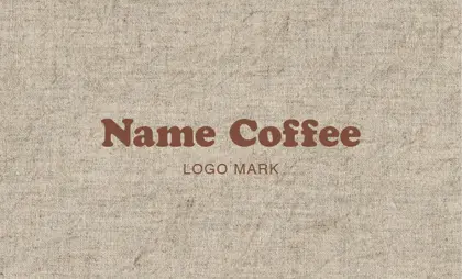 背景がナチュラルな古紙やヴィンテージ生地のカフェ喫茶店のおしゃれなカフェポイントカードCSC-002Q