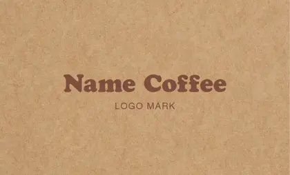 背景がナチュラルな古紙やヴィンテージ生地のカフェ喫茶店のおしゃれなカフェポイントカードCSC-002U