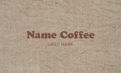 背景がナチュラルな古紙やヴィンテージ生地のカフェ喫茶店のおしゃれなカフェポイントカードCSC-002W