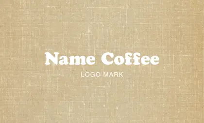 背景がナチュラルな古紙やヴィンテージ生地のカフェ喫茶店のおしゃれなカフェポイントカードCSC-002F