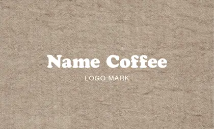 背景がナチュラルな古紙やヴィンテージ生地のカフェ喫茶店のおしゃれなスタンプカードB