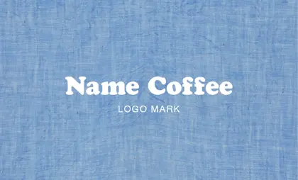 背景がナチュラルな古紙やヴィンテージ生地のカフェ喫茶店のおしゃれなカフェポイントカードCSC-002H